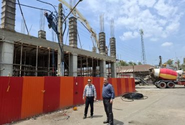 بازدید جهت نصب کابل خود نگهدار در مسیر شهرداری تولم شهر