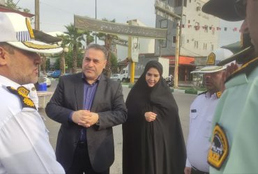 بازدید اجرای پروژه و جانمایی میدان شهدا روبروی بانک صادرات