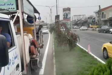 عملیات خط‌کشی خیابان‌های تولم‌شهر