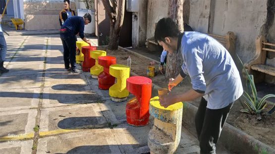 شهردار و معاونین پرتلاش مدرسه‌ی پروفسور حسابی