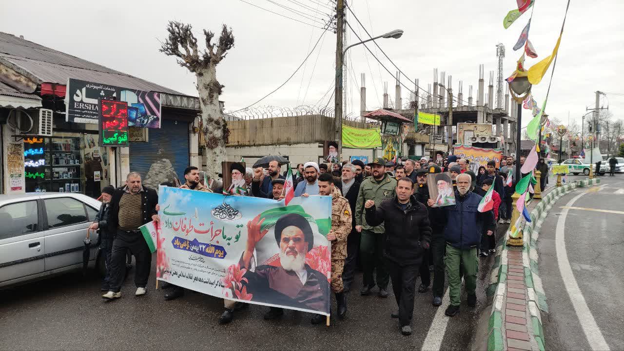 حضور پرشور مردم ولایت مدار تولم شهر در راهپیمایی ۲۲ بهمن ۱۴۰۴