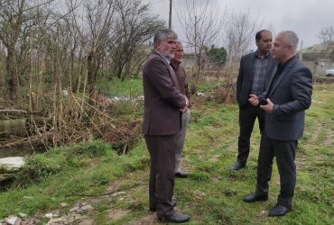 بازدید سرپرست شهرداری تولم شهر و بخشدار محترم تولمات جهت رفع مشکلات آبهای سطحی