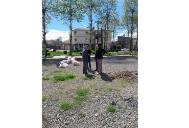 جانمایی و نصب لوازم پارک کودک در پارک های فلاح آباد و باقر محله