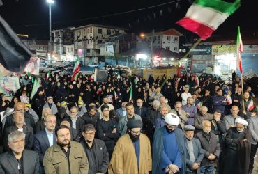 حضور پرشور مردم شریف و ولایت مدار بخش تولمات در مراسم اربعین قائد امت حضرت آیت الله خامنه ای (ره)