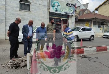 آغاز عملیات اجرای روشنایی خیابان بسیج تولم‌شهر