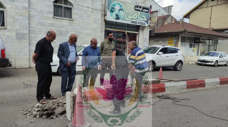 آغاز عملیات اجرای روشنایی خیابان بسیج تولم‌شهر