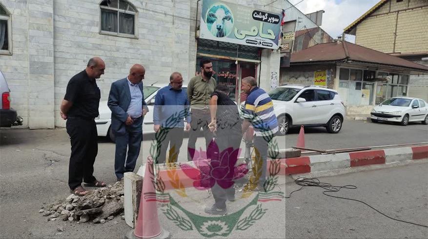 آغاز عملیات اجرای روشنایی خیابان بسیج تولم‌شهر
